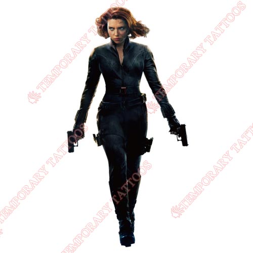 Black Widow Customize Temporary Tattoos Stickers NO.464